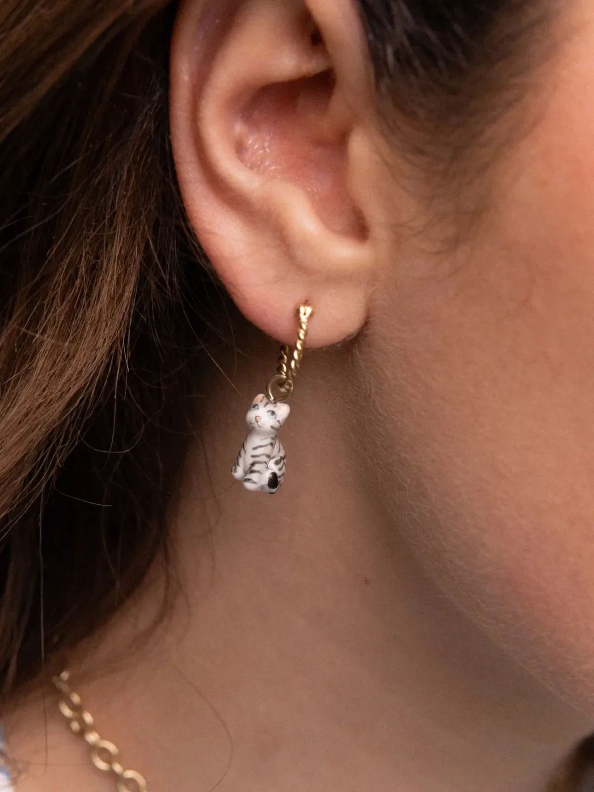 Mini abito creolo con gatto soriano - Venduto singolarmente