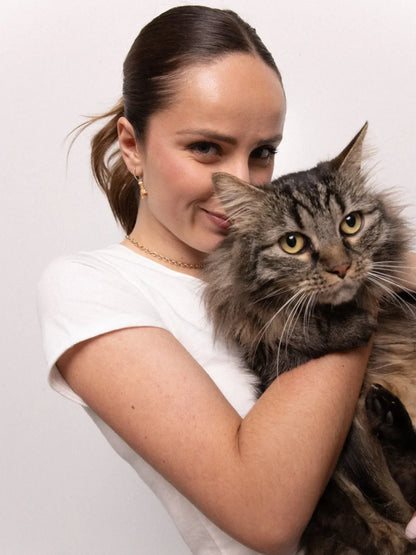 Mini Bengal cat hoop earring - Sold individually