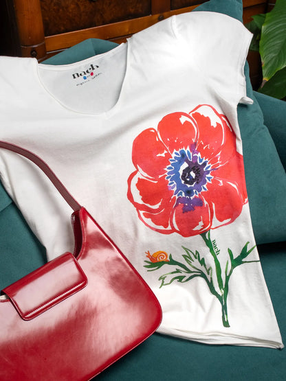 T-shirt Victor - Anémone