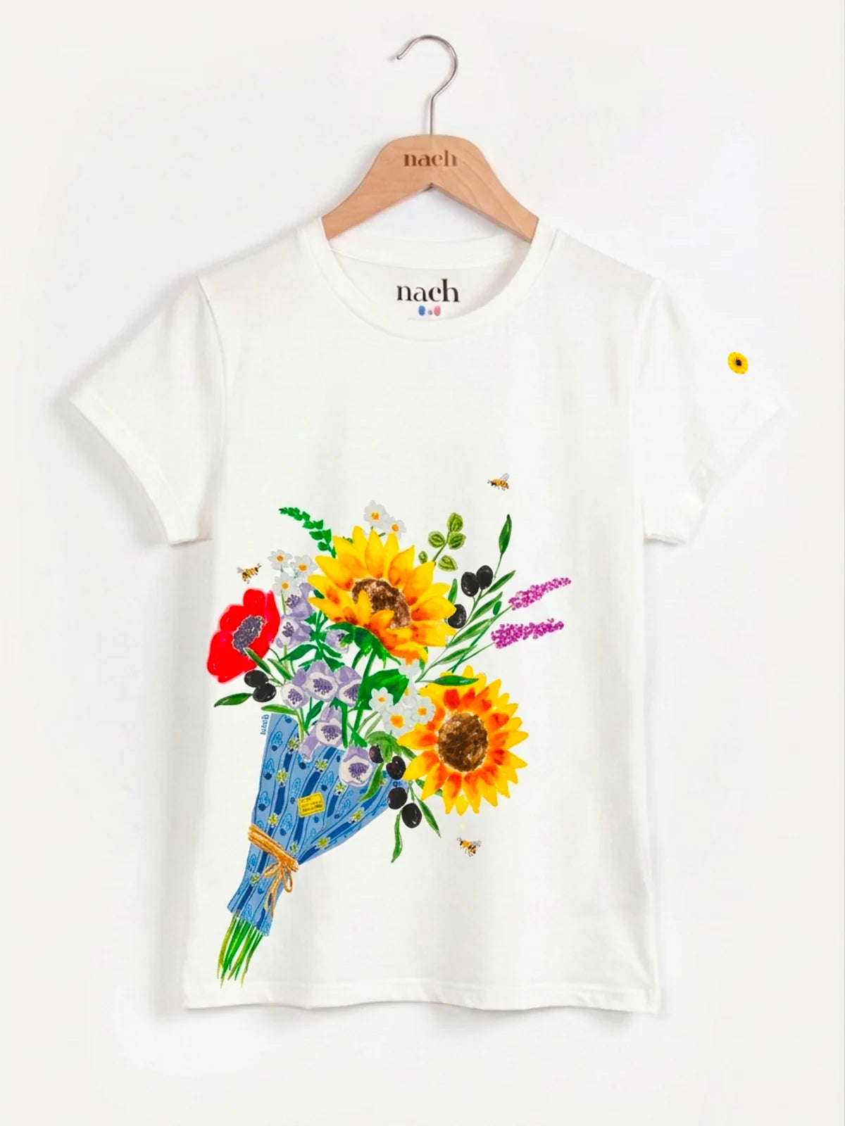 T-shirt bouquet di fiori