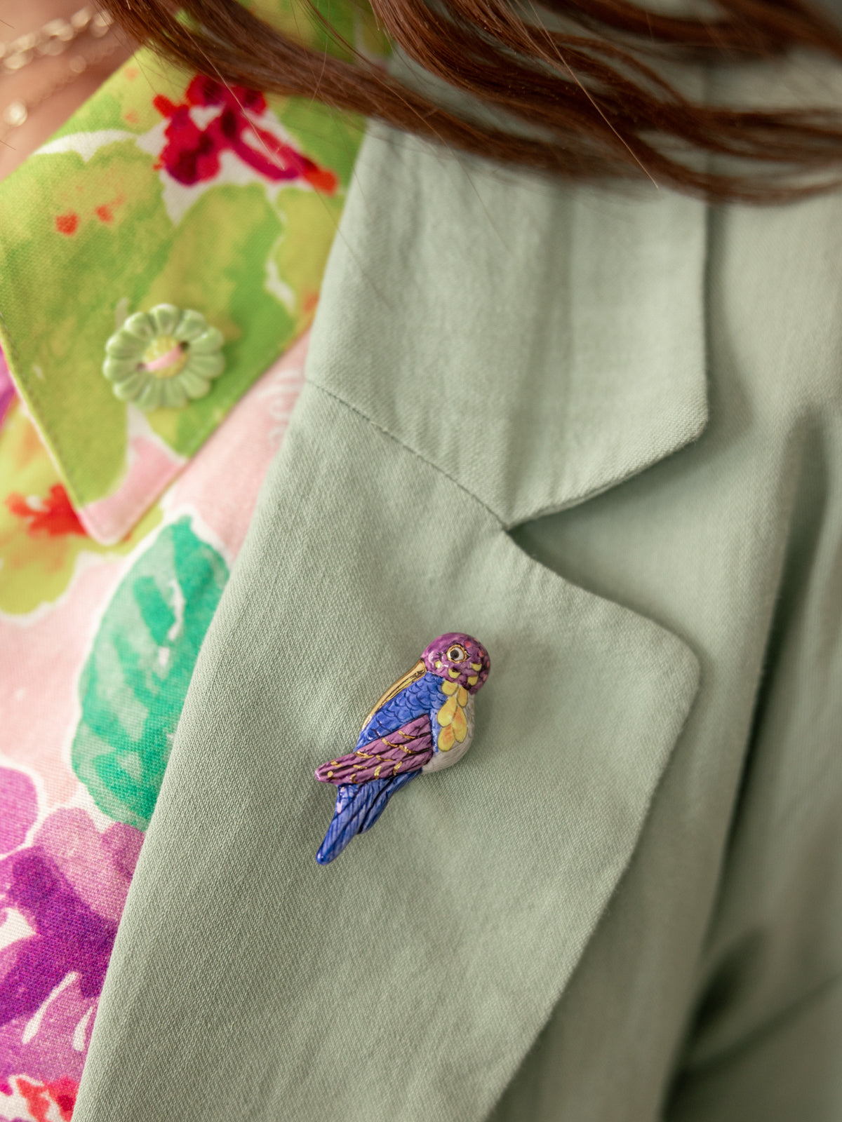 Pin's colibri d'Anna