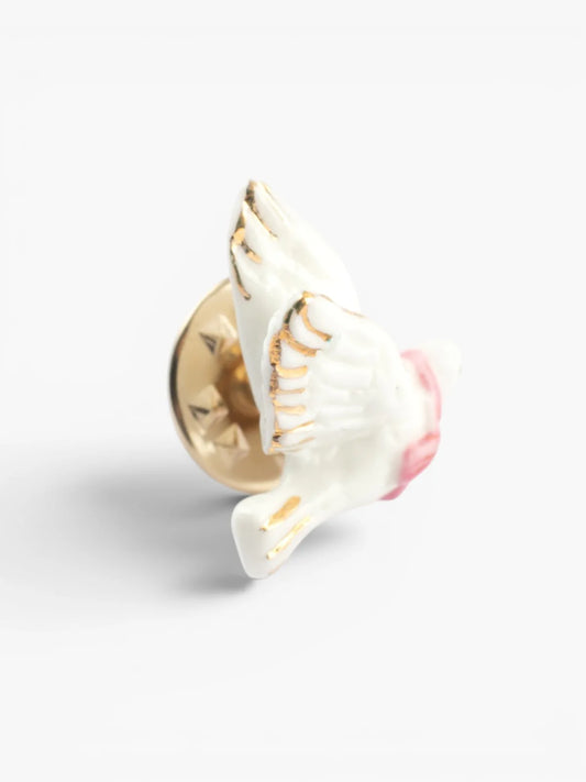 Pin's colombe - Octobre rose