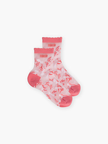 Calzini trasparenti Dove - Pink October