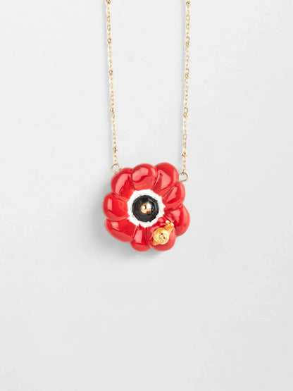 collana di anemone rosso
