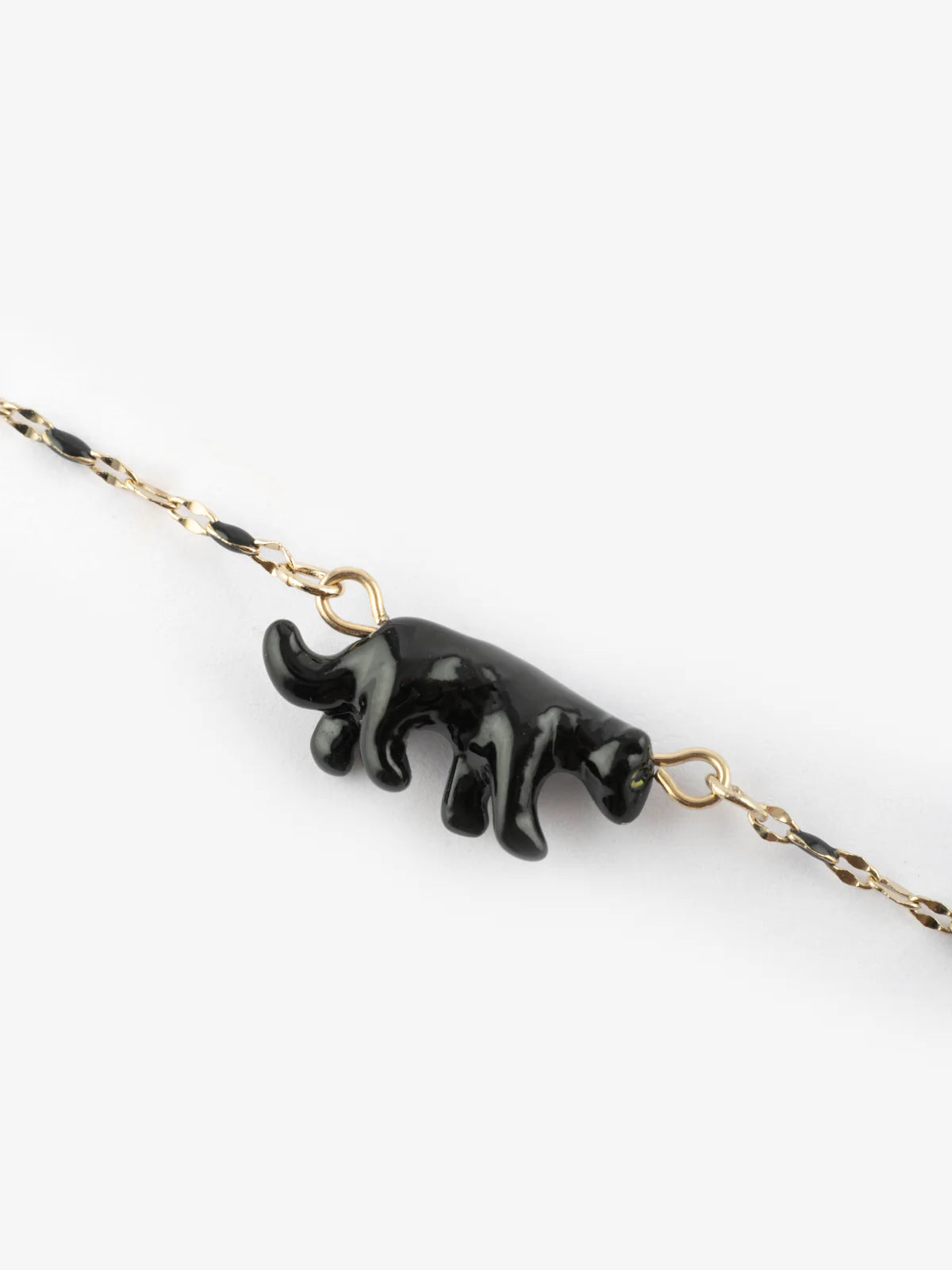 Collier perles et panthère