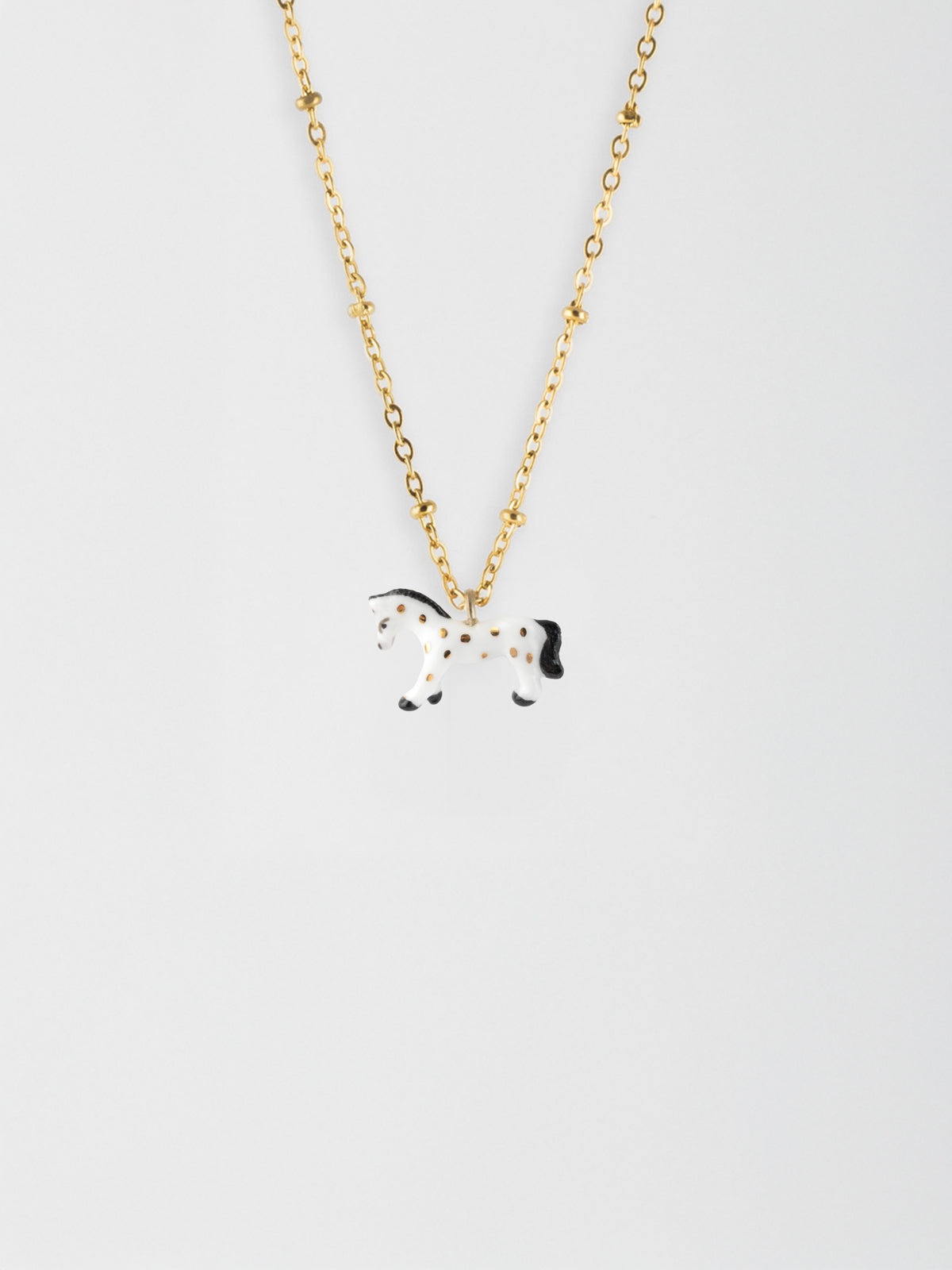 Collare per cavallo bianco