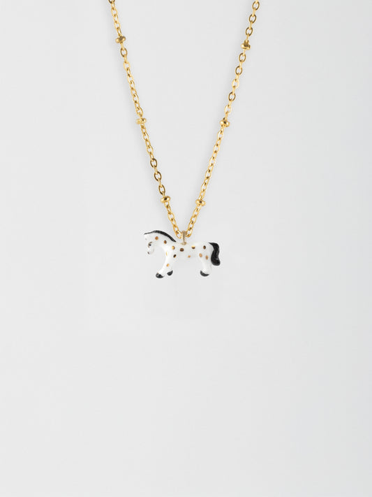 Collare per cavallo bianco