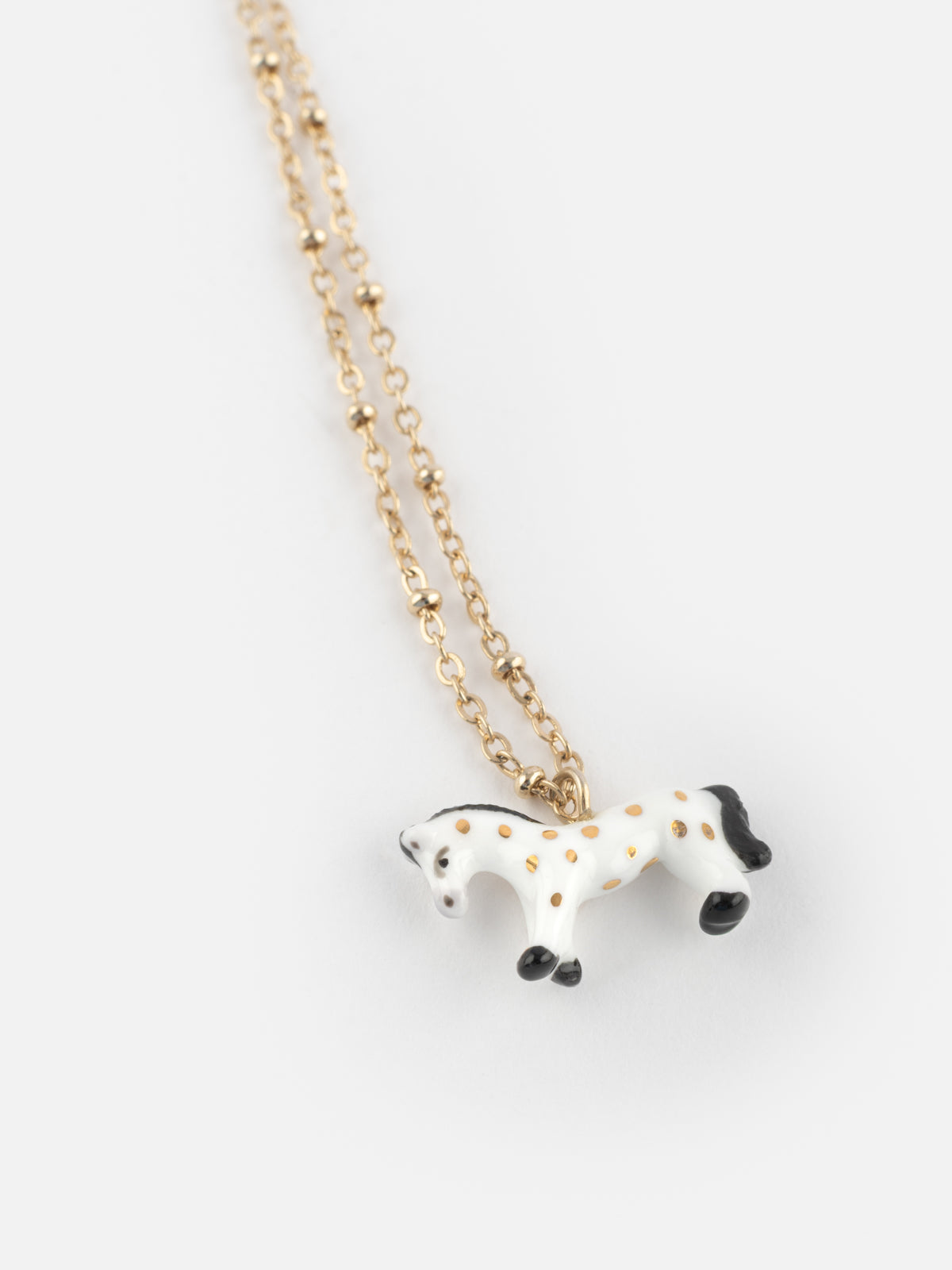 Collare per cavallo bianco