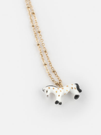 Collare per cavallo bianco