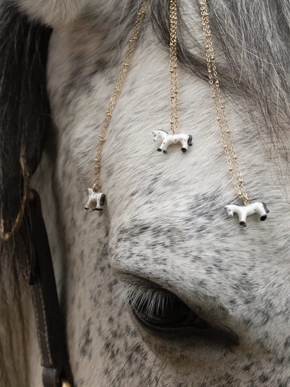 Collare per cavallo bianco