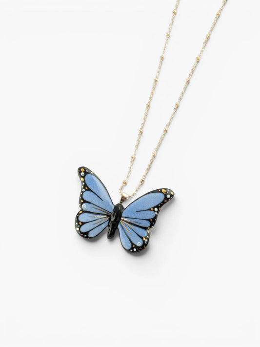 Night butterfly necklace
