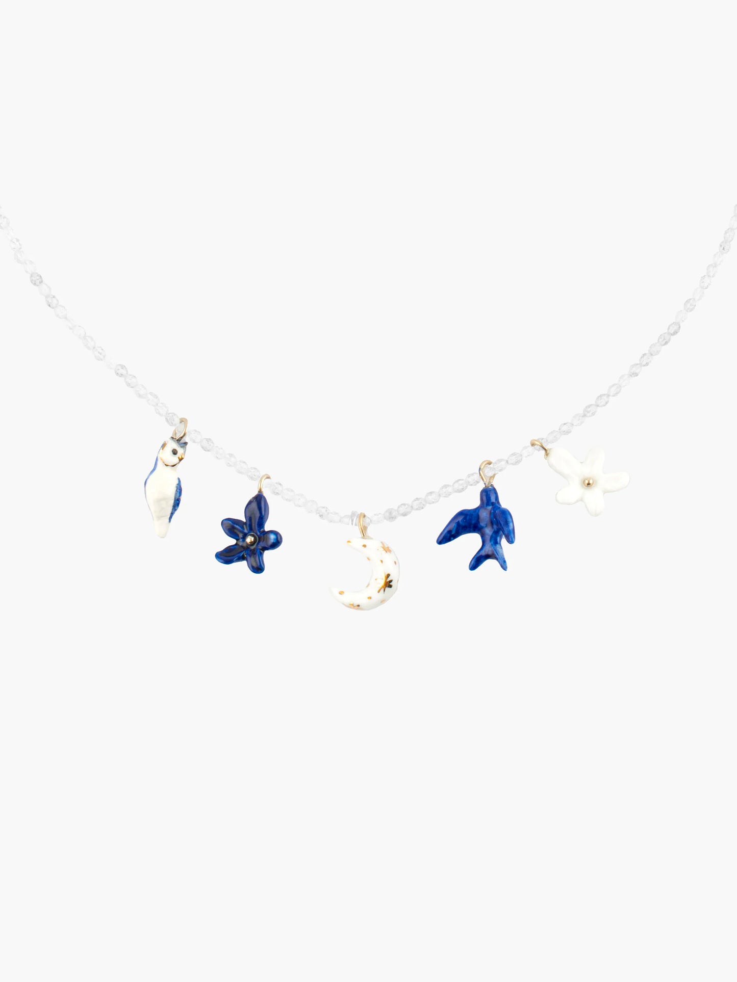 Collier multi cosmic et perles