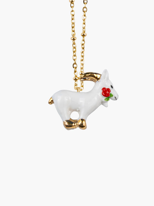 Mini goat necklace