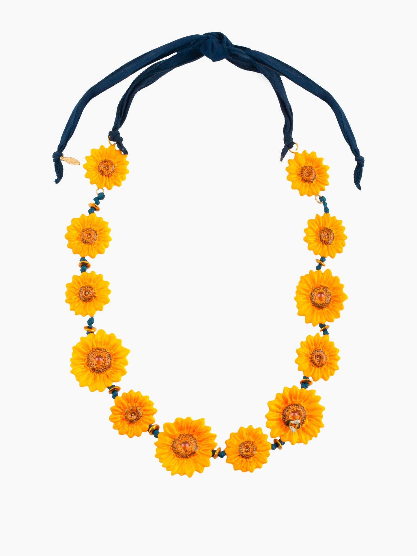 Collier chunky tournesols
