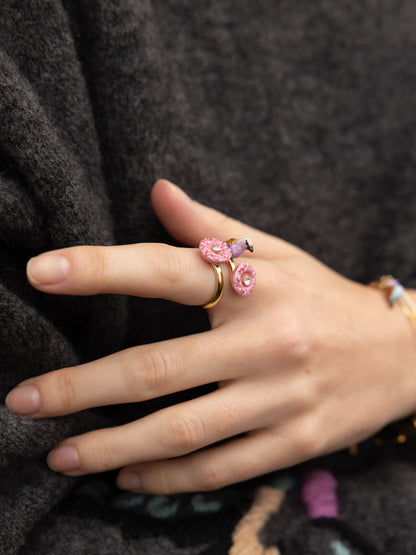 Bague oiseaux et chardon