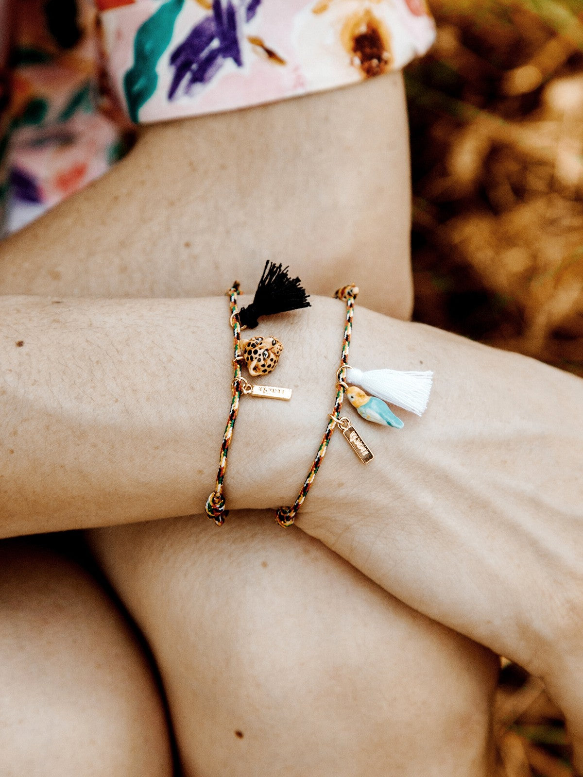 Bracelet corde léopard