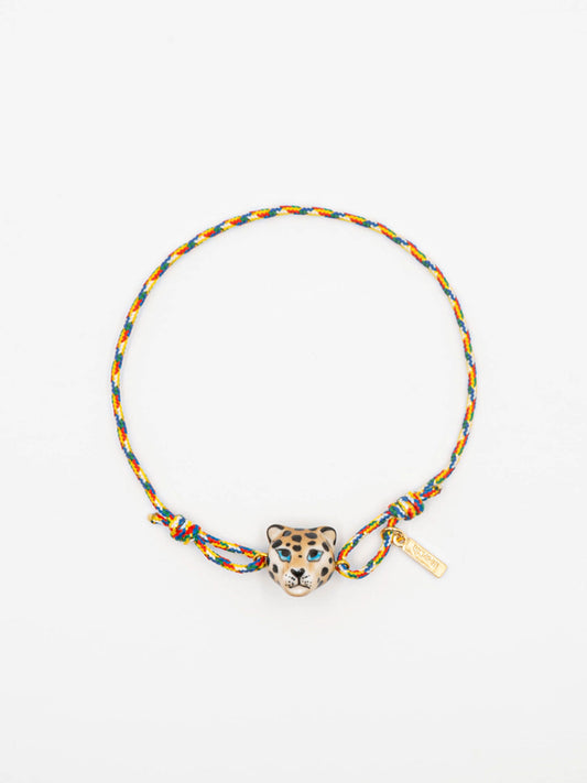 Bracelet charm's multicolore léopard
