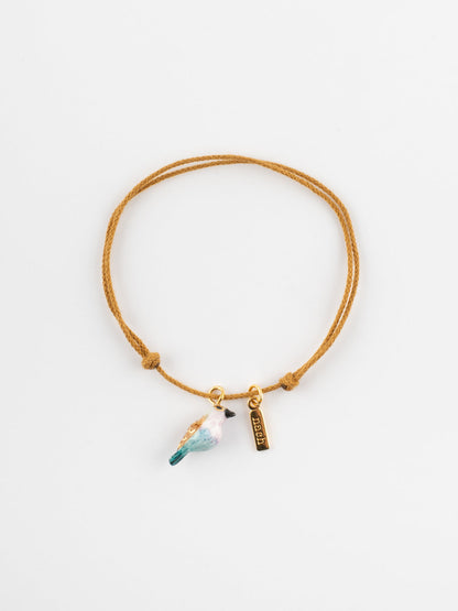Bracelet cordon oiseau