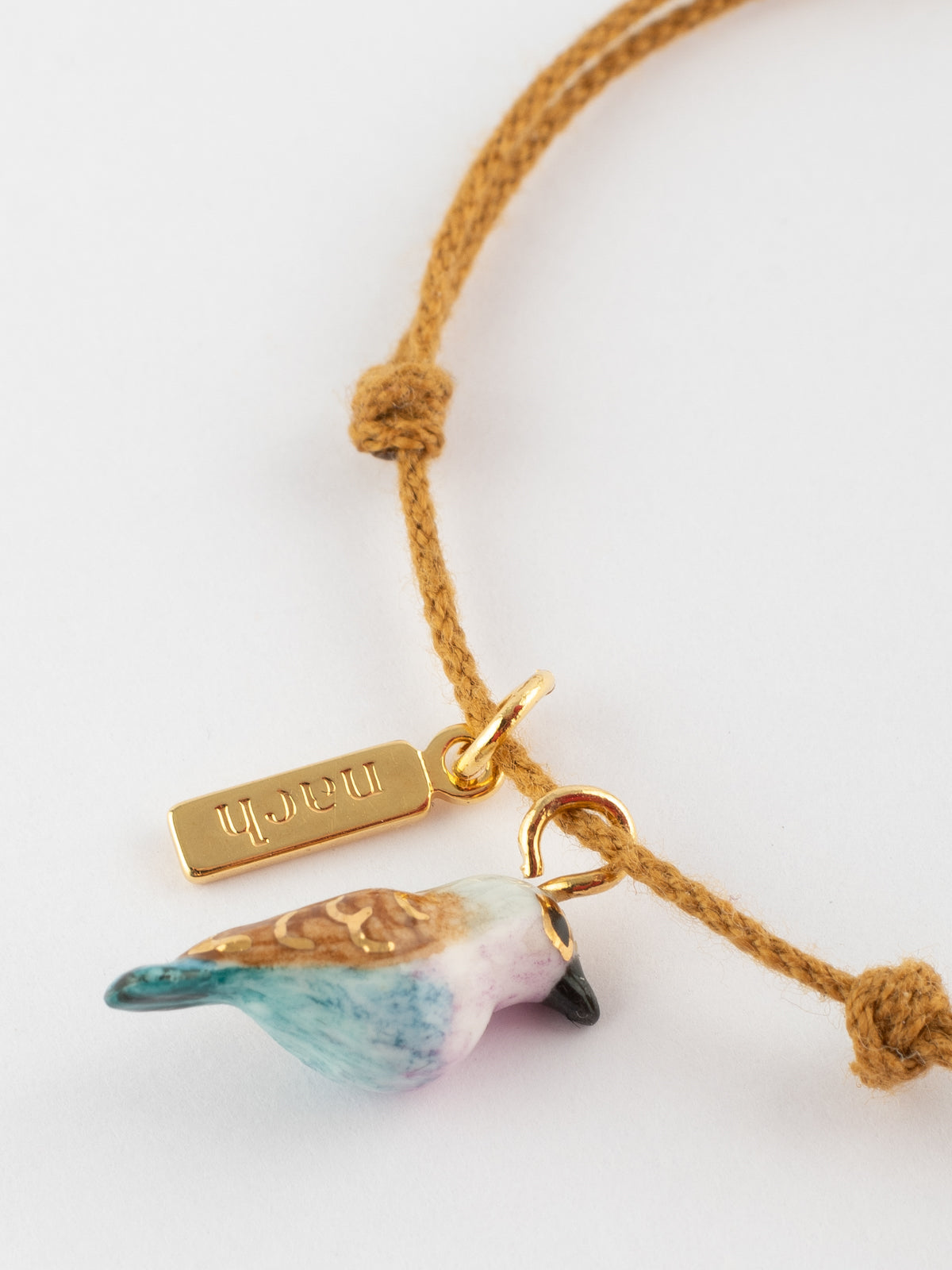 Bracelet cordon oiseau