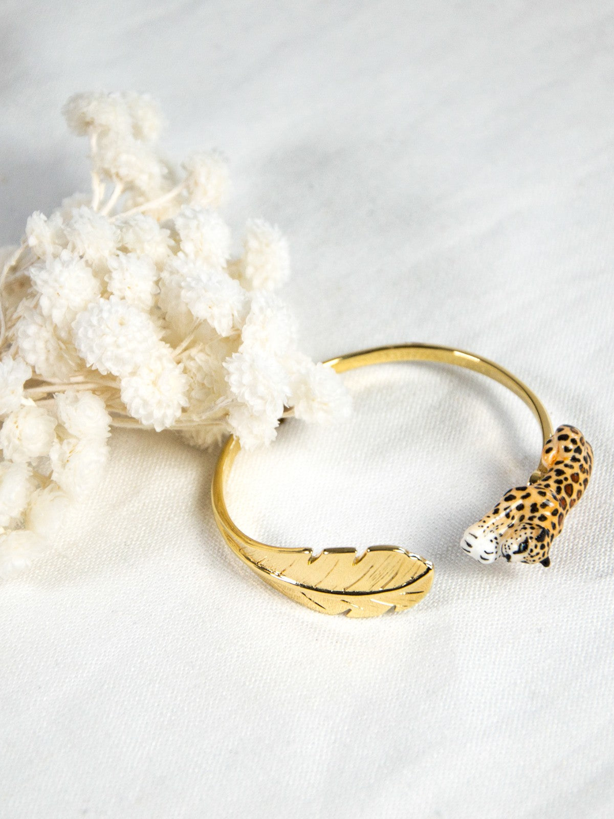 Bracelet FaceToFace léopard et palme