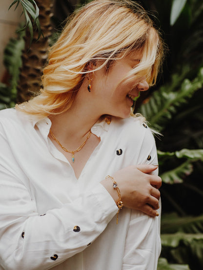 Charm's toucan oiseau porcelaine peint à la main