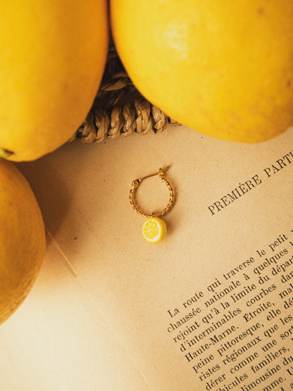 mini créole doré citron porcelaine