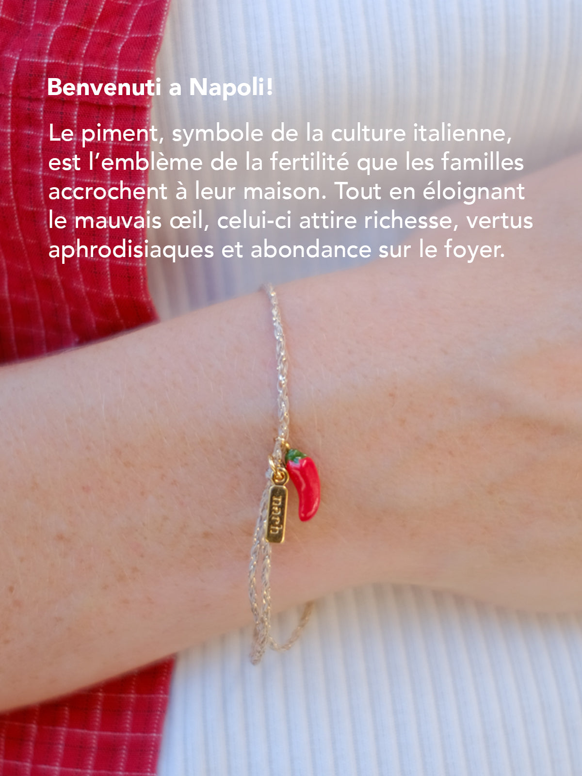 Mini créole cornicello napolitain - Vendue individuellement - Lucky you