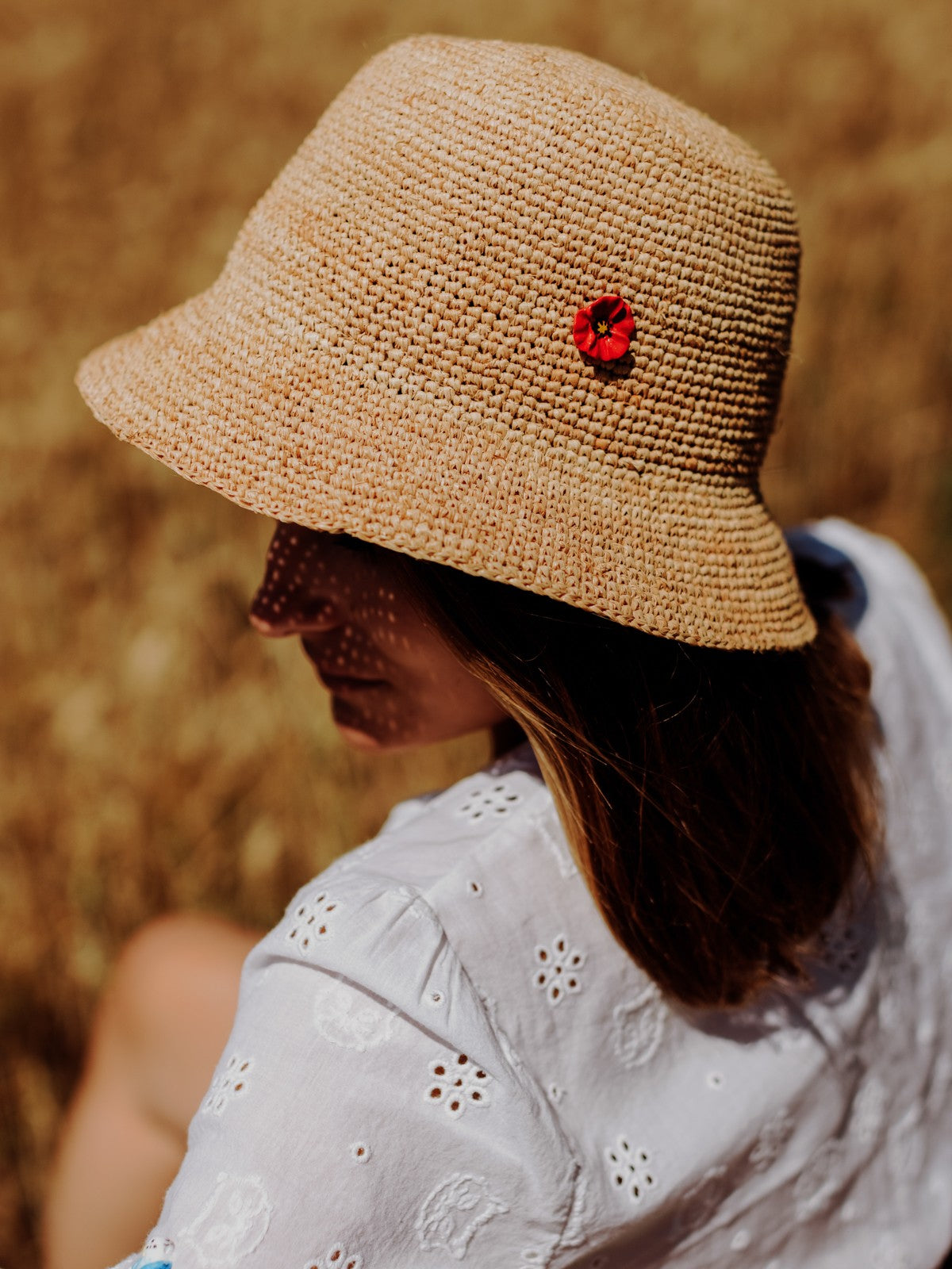 Pin's fleur coquelicot porcelaine Nach