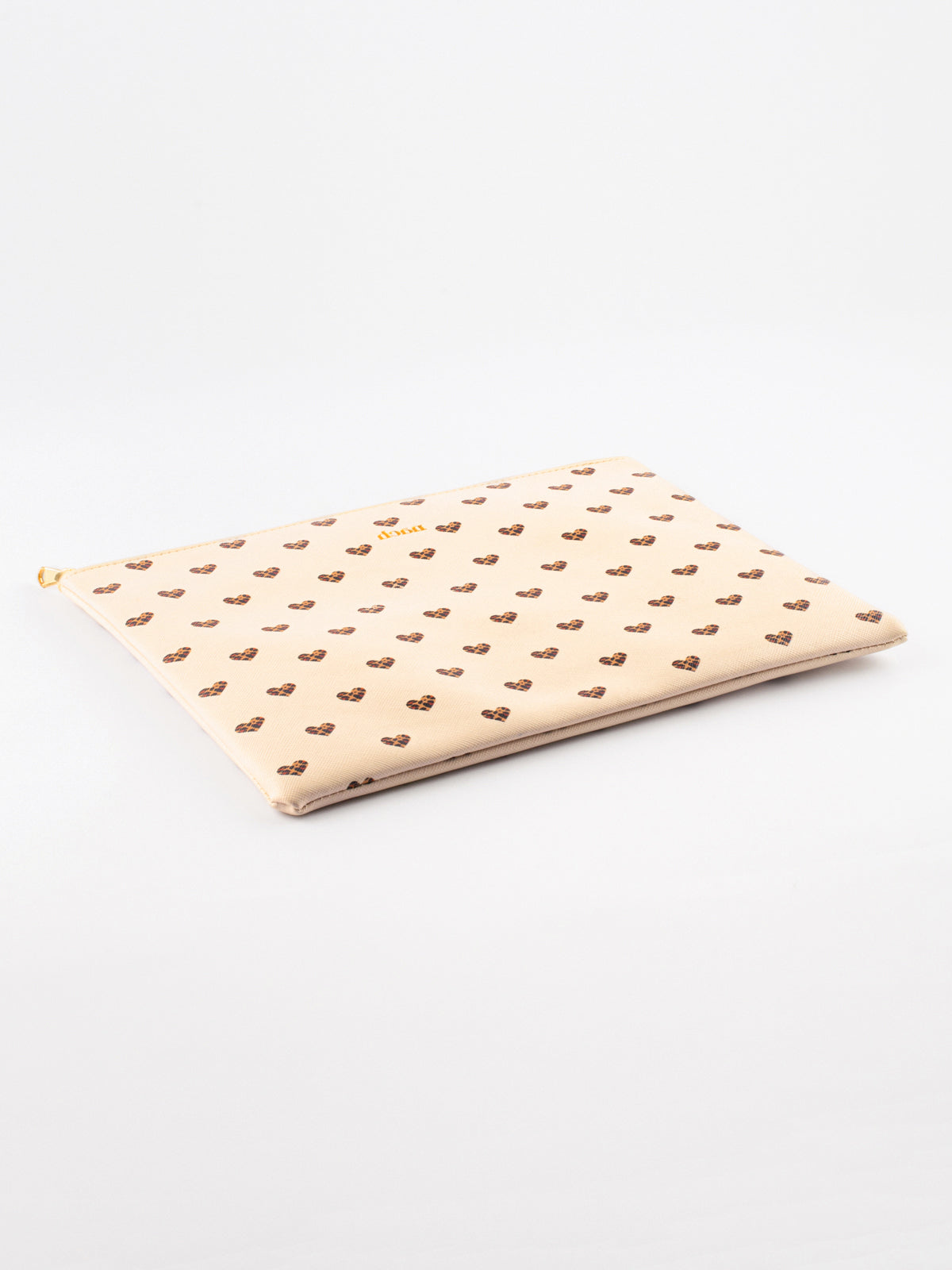 Pochette coeurs léopard