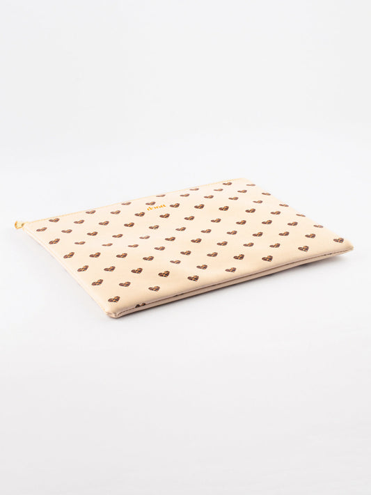 Pochette coeurs léopard