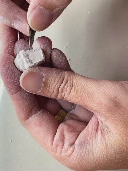 Orecchini pendenti a forma di popcorn