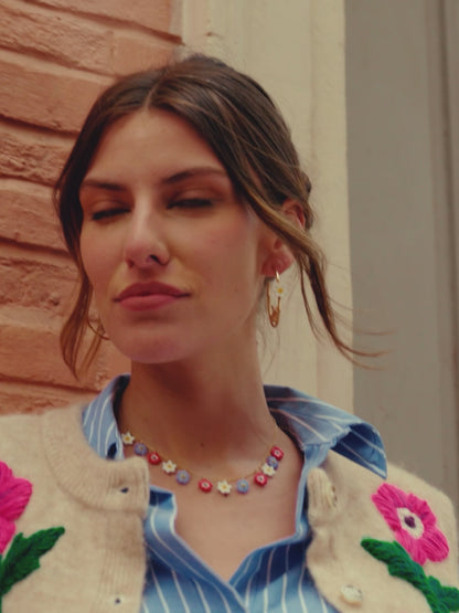Collier Fleurs anémones